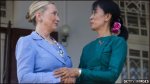 Bà Hillary Clinton gặp bà San Suu Kyi 
