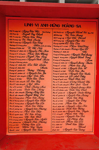 Linh Vị Tử Sĩ Hoàng Sa - 19-1-1974