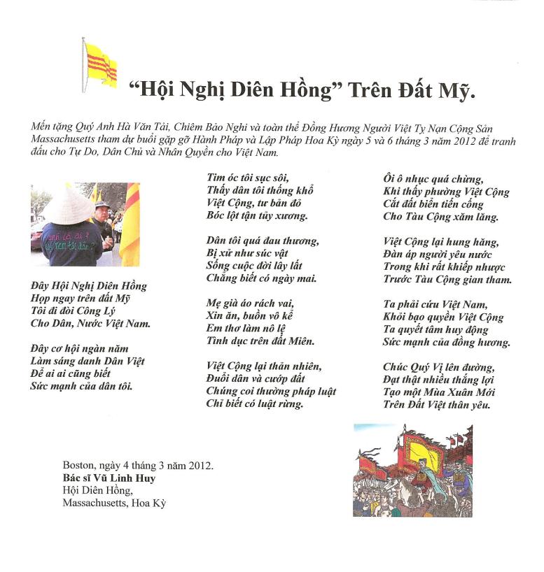 “Hội Nghị Diên Hồng” Trên Đất Mỹ