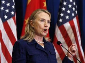 Ngoại trưởng Mỹ Hillary Clinton nhân chuyến đi Bắc Kinh 5/2012 (REUTERS)