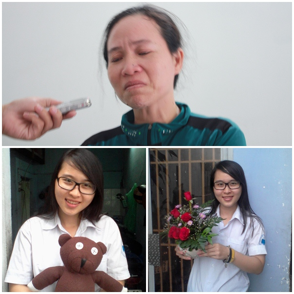 Mrs. Nguyen Thi Nhung, the mother of university student Nguyen Phuong Uyen
