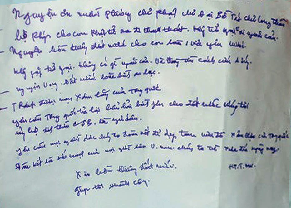 Lời trăn trối của bà Lê Thị Tuyết Mai